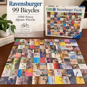 Ravensburger 99 Bicycles 1500 Piece Jigsaw Puzzle Bicycle Collage